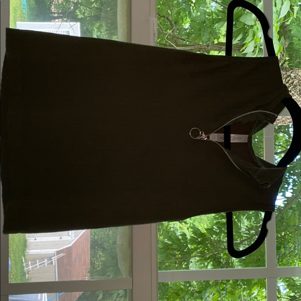 Army green tank top by love charm!